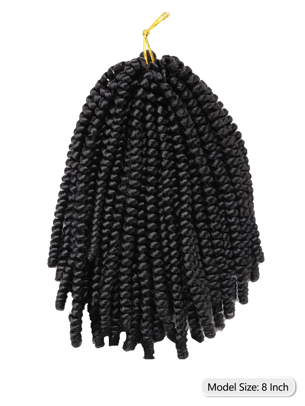 Synthetic Braiding Hair Extensions for Black Women, Spring Twist Hair, Crochet Braids, Ombre Curly Passion, Dreadlocks, 8"