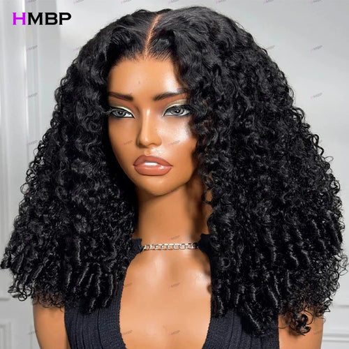 100% Human Hair Wig 400 Density Burmese Curly Human Hair Wig 13x6 HD Lace Frontal Human Hair Brazilian Deep Wave For Black Women