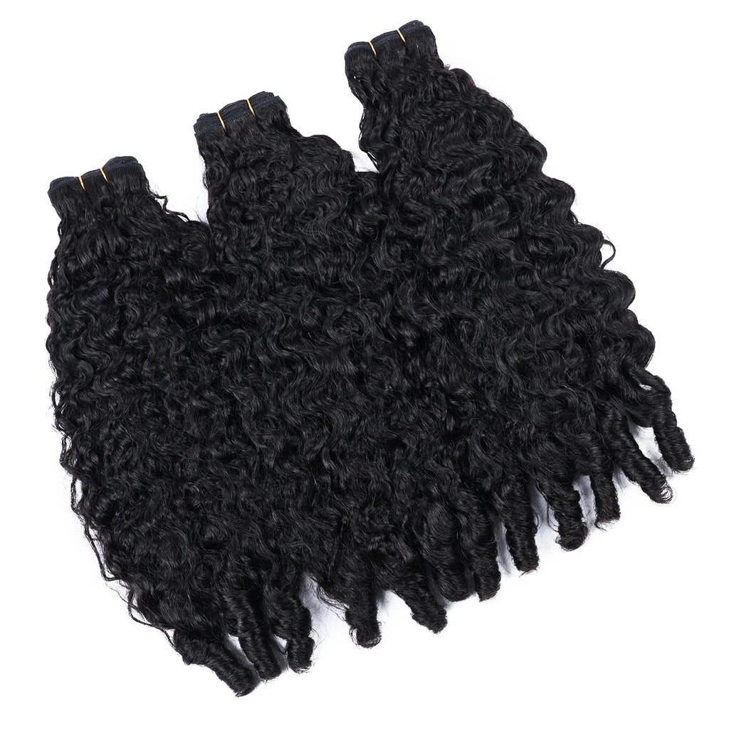 Burmese Curly Human Hair Bundles Pixie Curly Bundles Human Virgin Hair Weave Bundle Ocean Spiral Curly Hair 1 3 4 Bundles