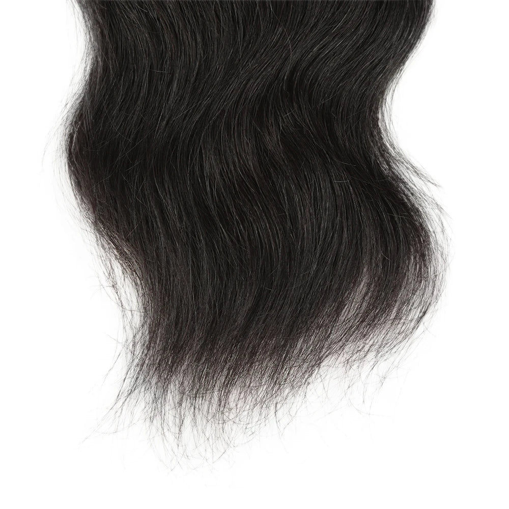 Sleek Human Hair Bundles For Women 100% Unprocessed Human Hair Wavy Doule Drawn Bundles Weave Extensions Singles Bundles