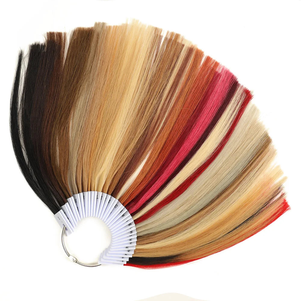BHF Human Hair Color Rings Swatches For Human Hair Extensions Salon Tools Hair