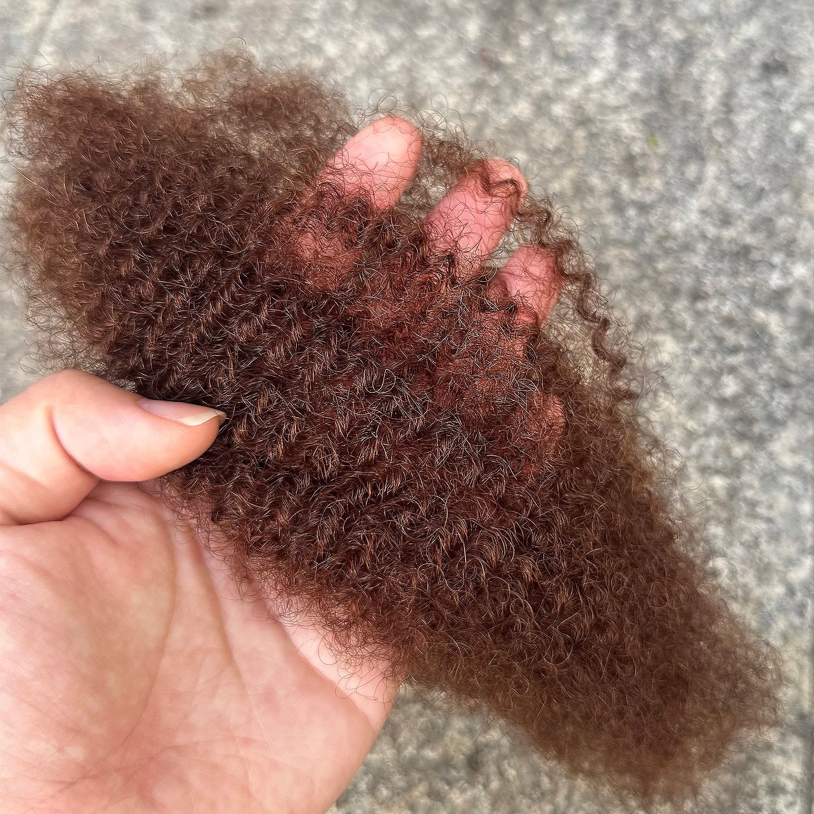 4C Afro Kinky Bulk Human Hair Extensions No Weft 10-18 Inch Brazilian Remy for Locs Micro Twist Braiding 30/50g Pack