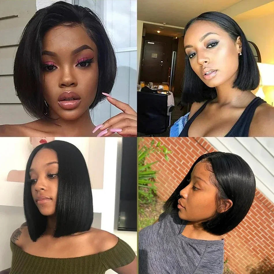 2026 New  Lace Front Bone Straight Wigs Cheap Short Bob Wig