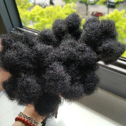 0.4/0.6/0.8 cm Human Hair Dreadlock Extensions Loc Extensions Human Hair Permanent Loc Extensions Human Hair Natural Black