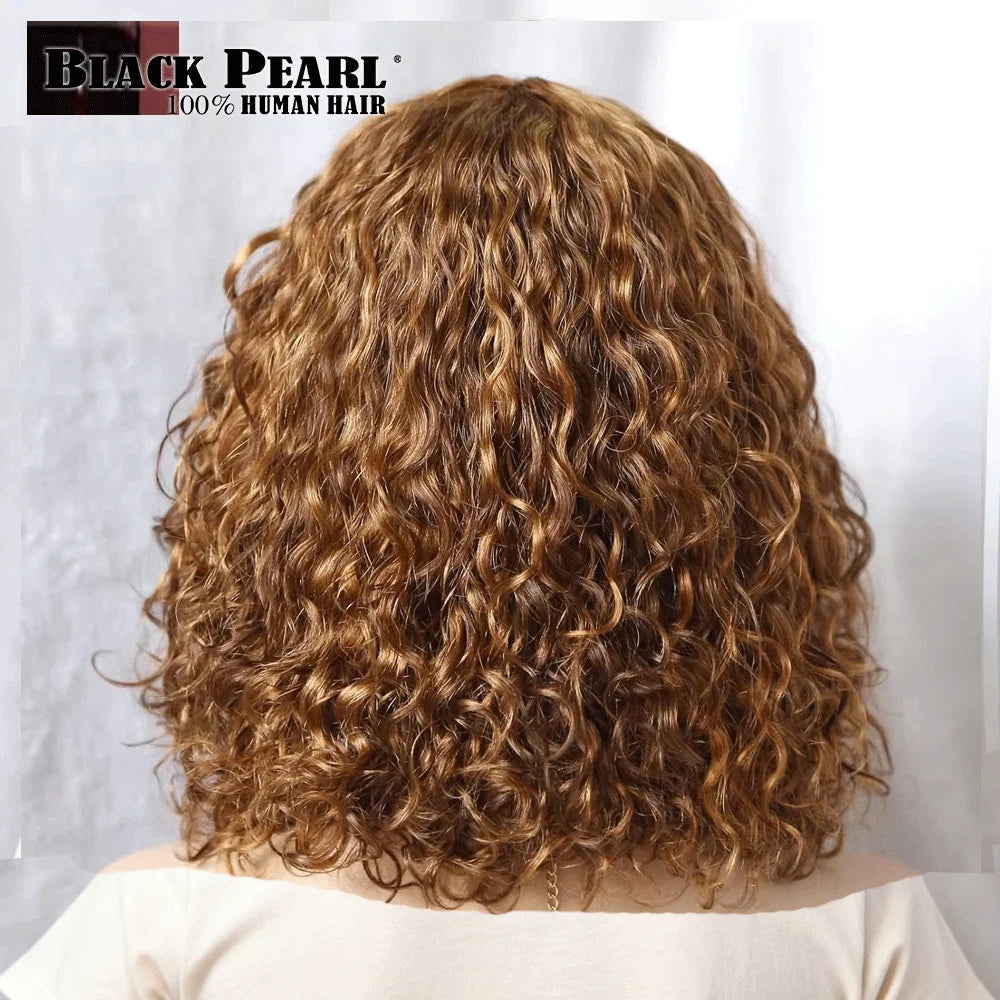 Black Pearl Fringe Wig Human Hair Short Bob Wigs Pixie Wig Human Hair Curly Wig S Cheap Wigs on Clearance Peruca Cabelo Humano