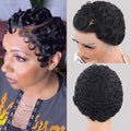 Curly 13x4 HD Lace Front Human Hair Wig 150% Chic Short Pixie Cut Wigs For Women 100% Brazilian Human Hair PrePlucked Daily Wear