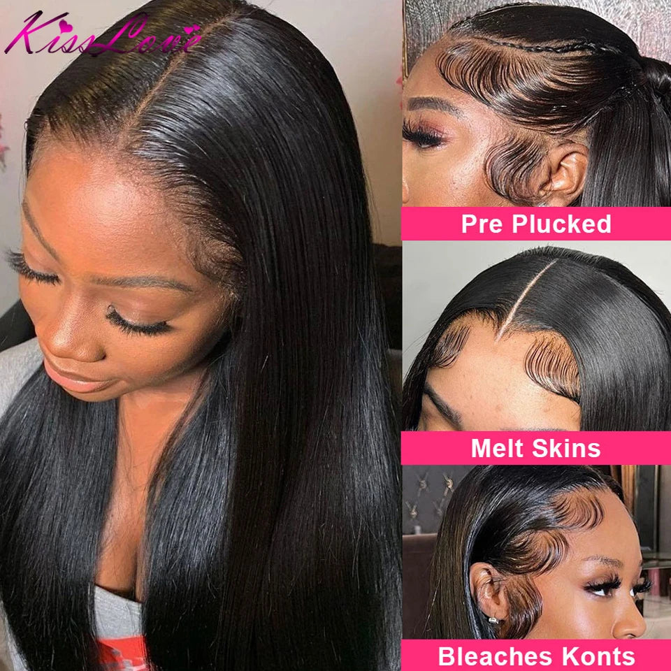 HD Lace Wig 13x6 Human Hair Straight 13x4 Lace Front Human Hair Wigs 5x5 Glueless Wig Pre Plucked 13x6 Full HD Lace Frontal Wigs