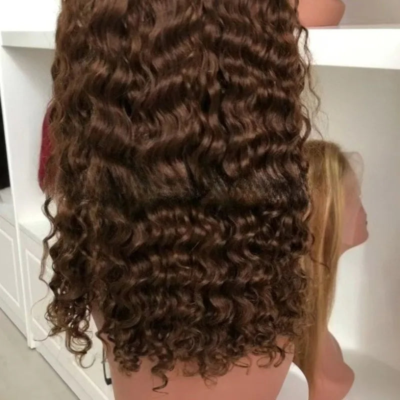 High Quality Front Lace Wig BOB DEEP High Density4 * 4 Frontal Lace Wigs European and American Wig Natural Brazilian Virgin Remy