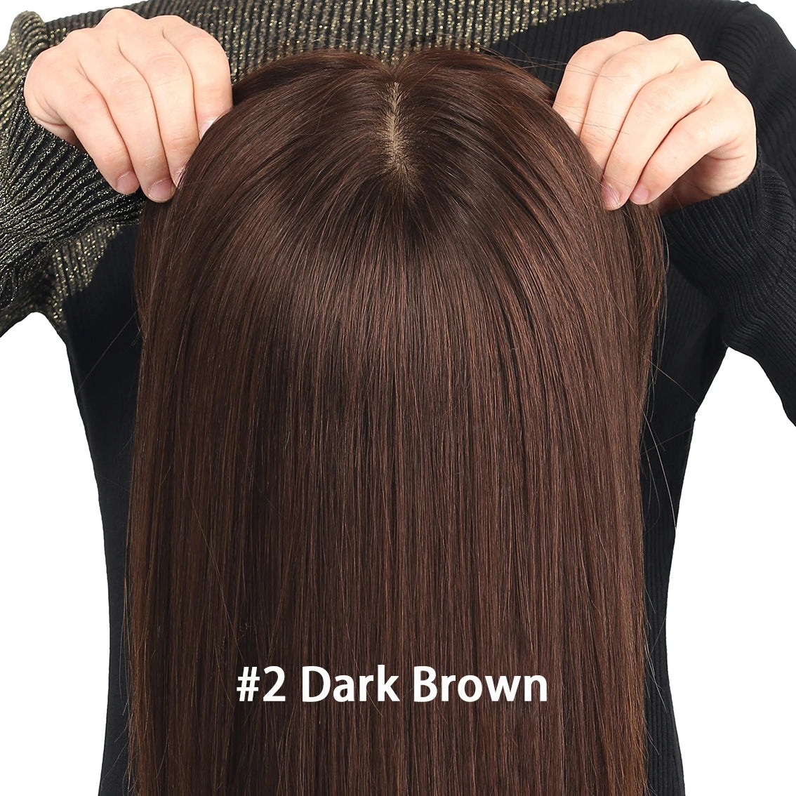24' Wavy Real Original 100% Human Hair Wig 15x15cm Silk Base PU Frontal Natural Hairline Look Women's Realistic Scalp Wig
