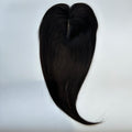 Lace Front Topper For Women Human Hair With Pre-Cut Bangs & Middle Part | 10x12cm 12inch Easy To Wear Wig