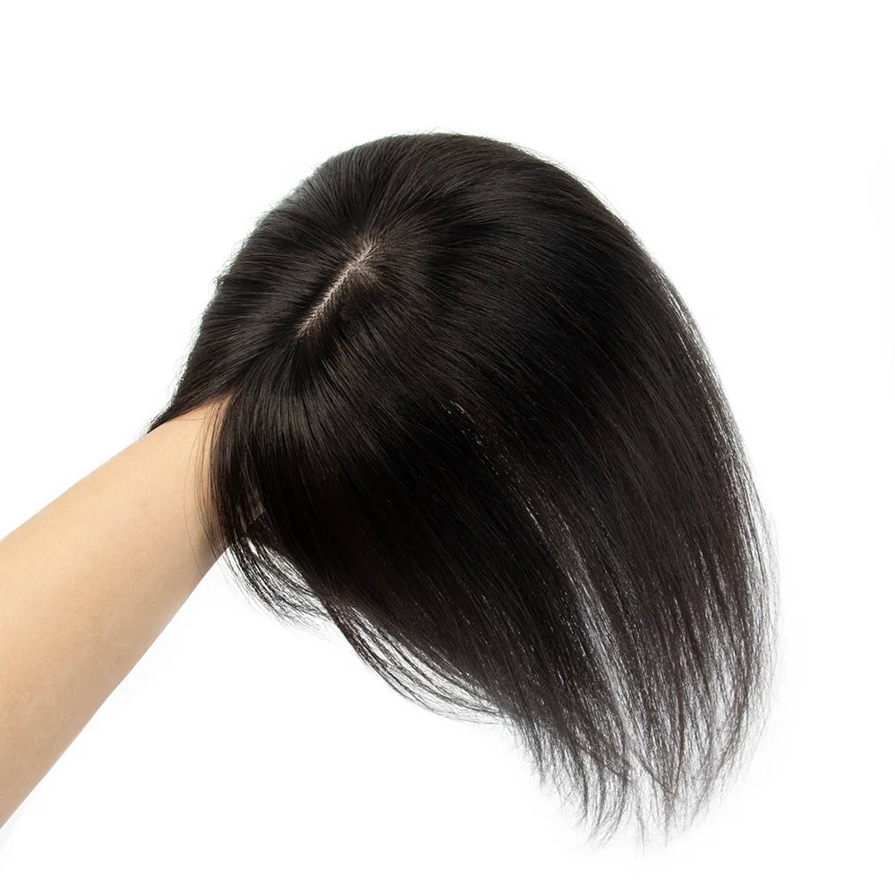Real Human Hair Toppers for Women Daily 360°  Bangs 3D Hair Pieces with Thinning Hair Bangs20, 25, 30, 35cm