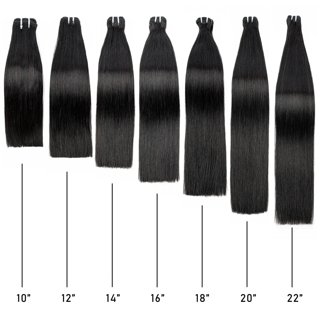 16A Raw Human Hair Bundles Bone Straight Double Drawn Unprocessed Virgin Vietnamese Hair Bundle Extensions Ombre Natural Color