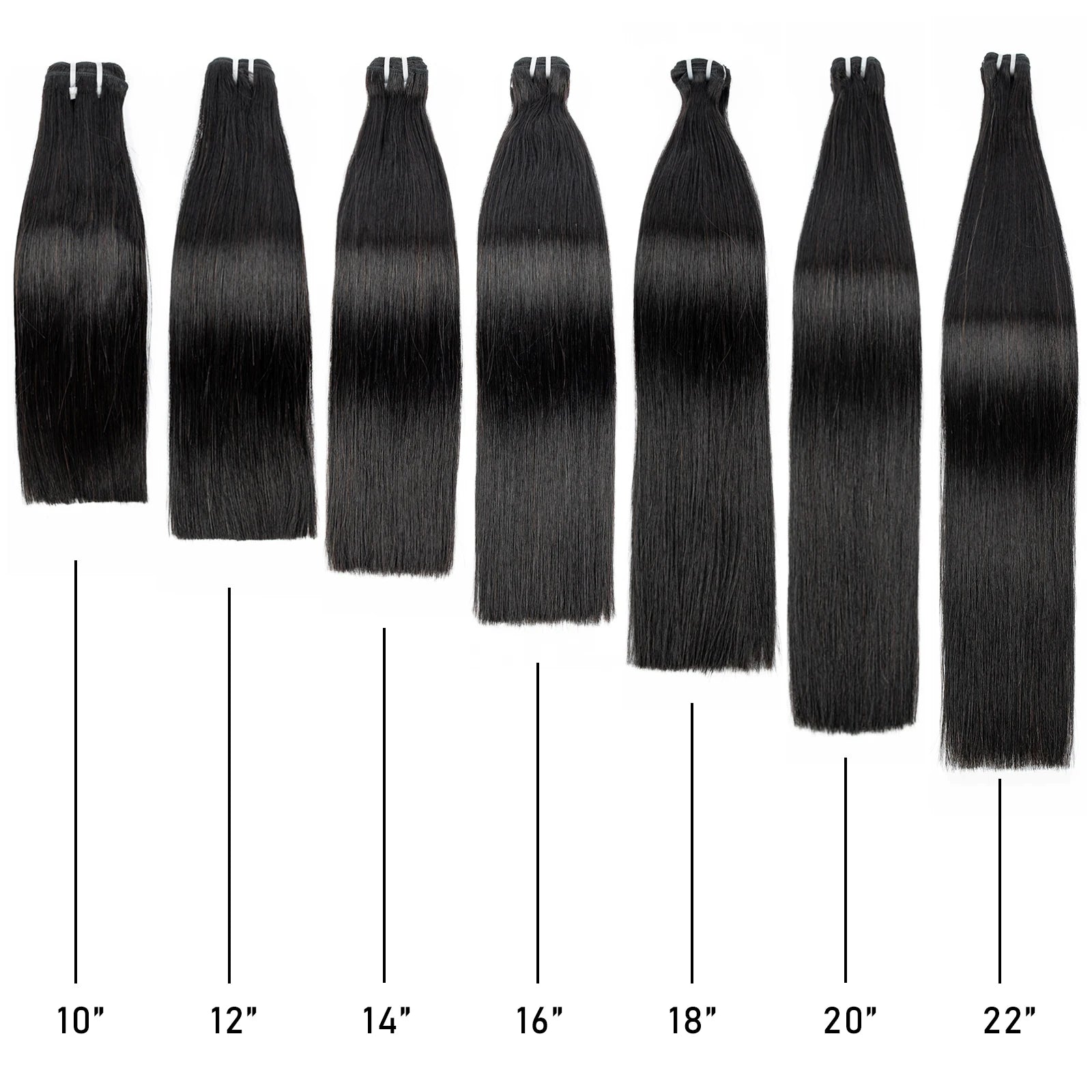 16A Raw Human Hair Bundles Bone Straight Double Drawn Unprocessed Virgin Vietnamese Hair Bundle Extensions Ombre Natural Color