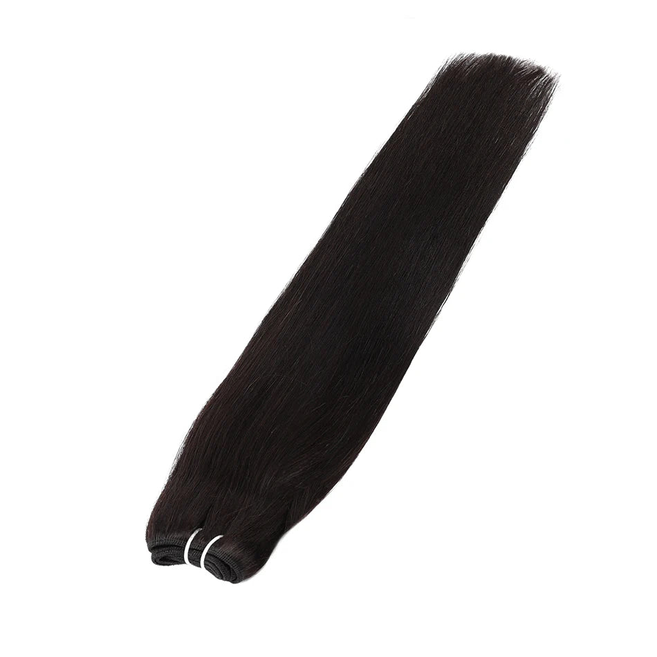 Straight Real Human Hair Weaves 100% Remy Human Natural Hair Bundles Sew In Weft Hair Extensions Ombre Blonde For Salon
