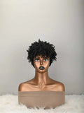 Headband Wig Curly Headband Wig With Bangs For Women Synthetic Afro Curly Hair Wig With Headband Attached Wigs