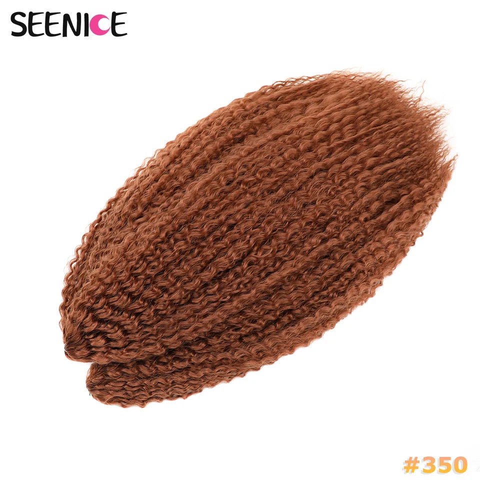 Brazilian Braids Synthetic Crochet Hair Afro Curls Braiding Hair Extensions For Women African Braided Kinky Curly Hair OmbrePink