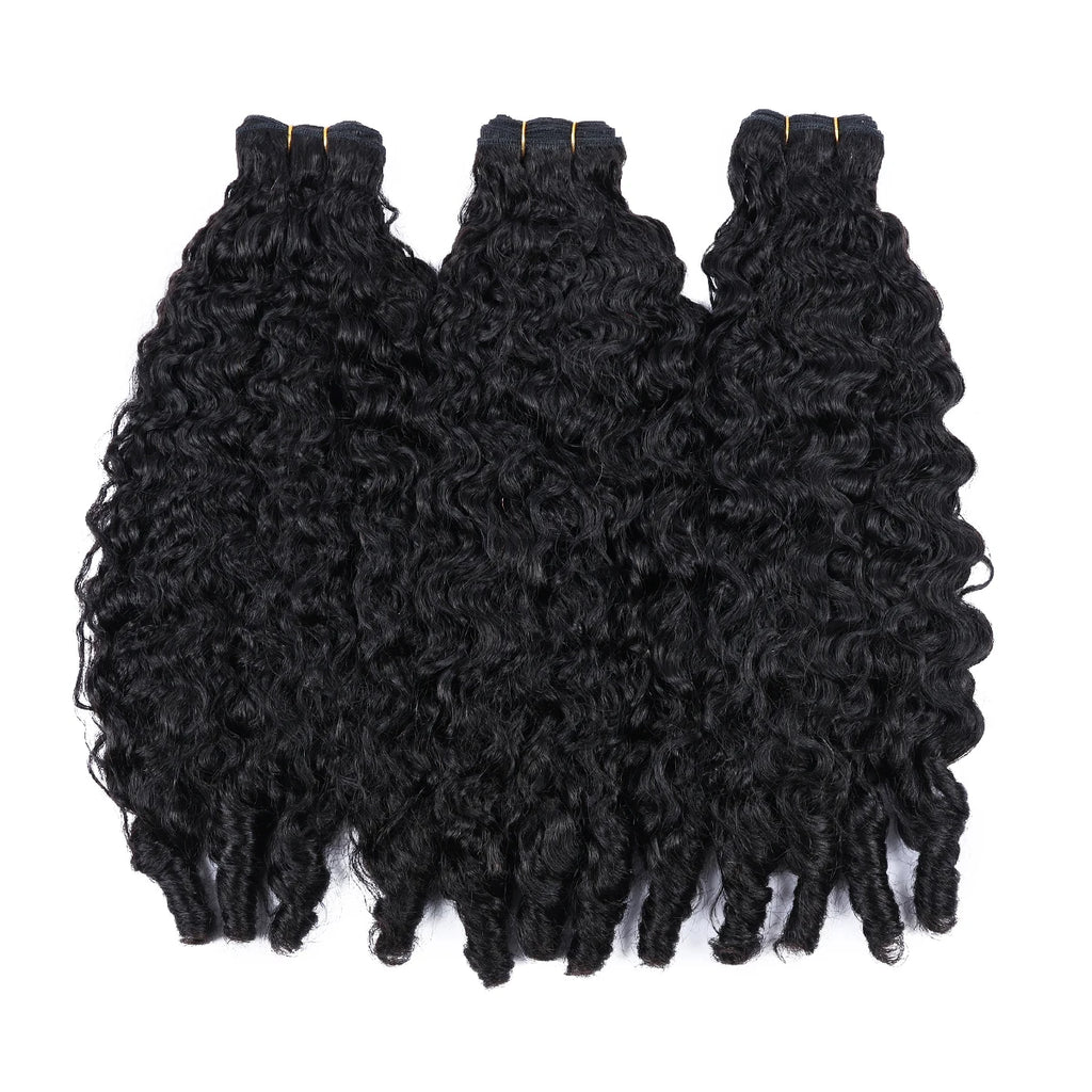 Burmese Curly Human Hair Bundles Pixie Curly Bundles Human Virgin Hair Weave Bundle Ocean Spiral Curly Hair 1 3 4 Bundles