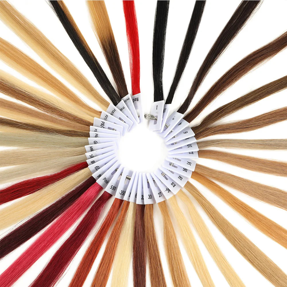 BHF Human Hair Color Rings Swatches For Human Hair Extensions Salon Tools Hair