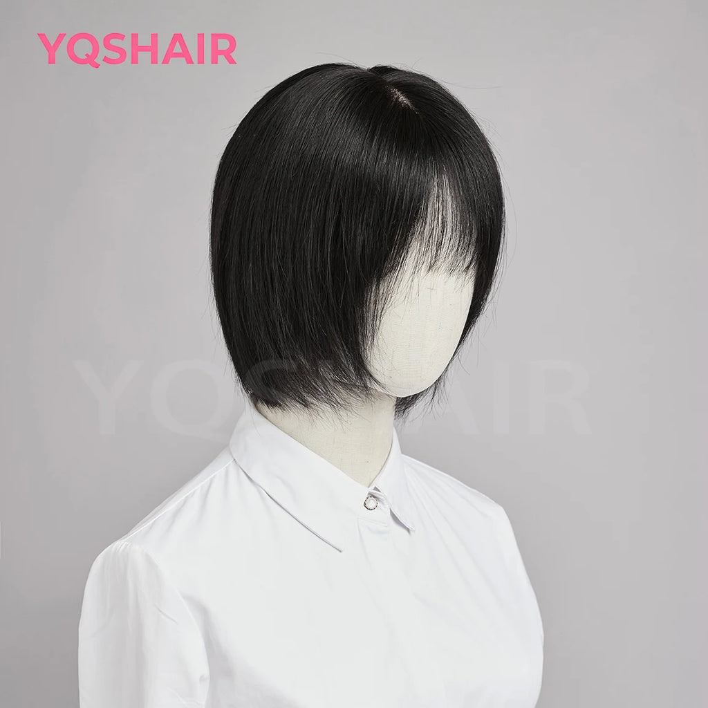 100% Human Hair Wig for  Women Natural Short Bob Style Real Hair Comfortable Breathable Cap Lightweight Daily Wear for Women