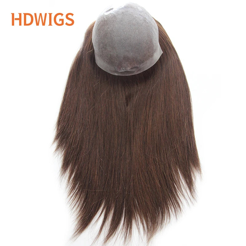Women Toupee HDWIGS 100% Real Human Hair Wigs for Women Full PU Thin Skin Hair System Soft Human Hairpiece Natural Blonde Hair