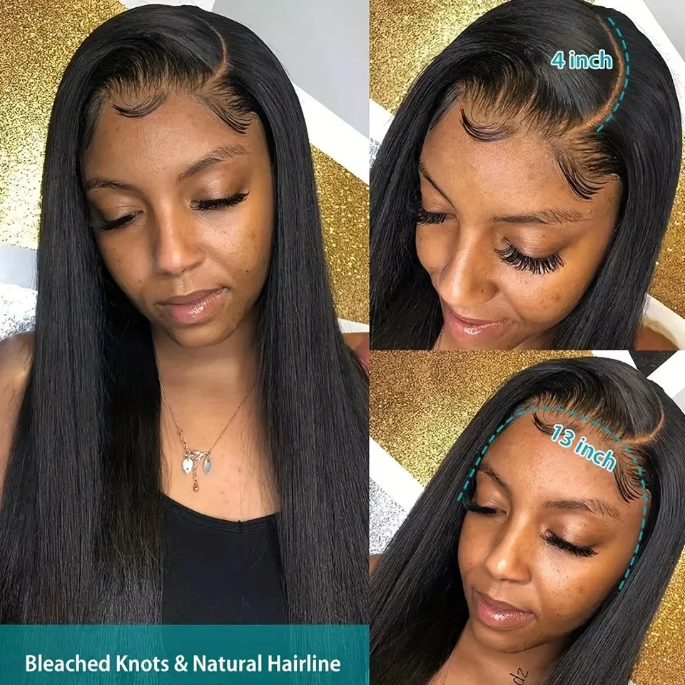 Lace Front Human Hair Wig Brazilian Straight Lace Front Human Hair Wigs For Women Glueless Wigs On Clearance Sale