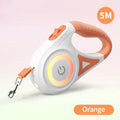 ROJECO Automatic Retractable Dog Leash LED Luminous Leading Fashion Light Straps For Dog Puppy Pet Flexi Walking Running Lead