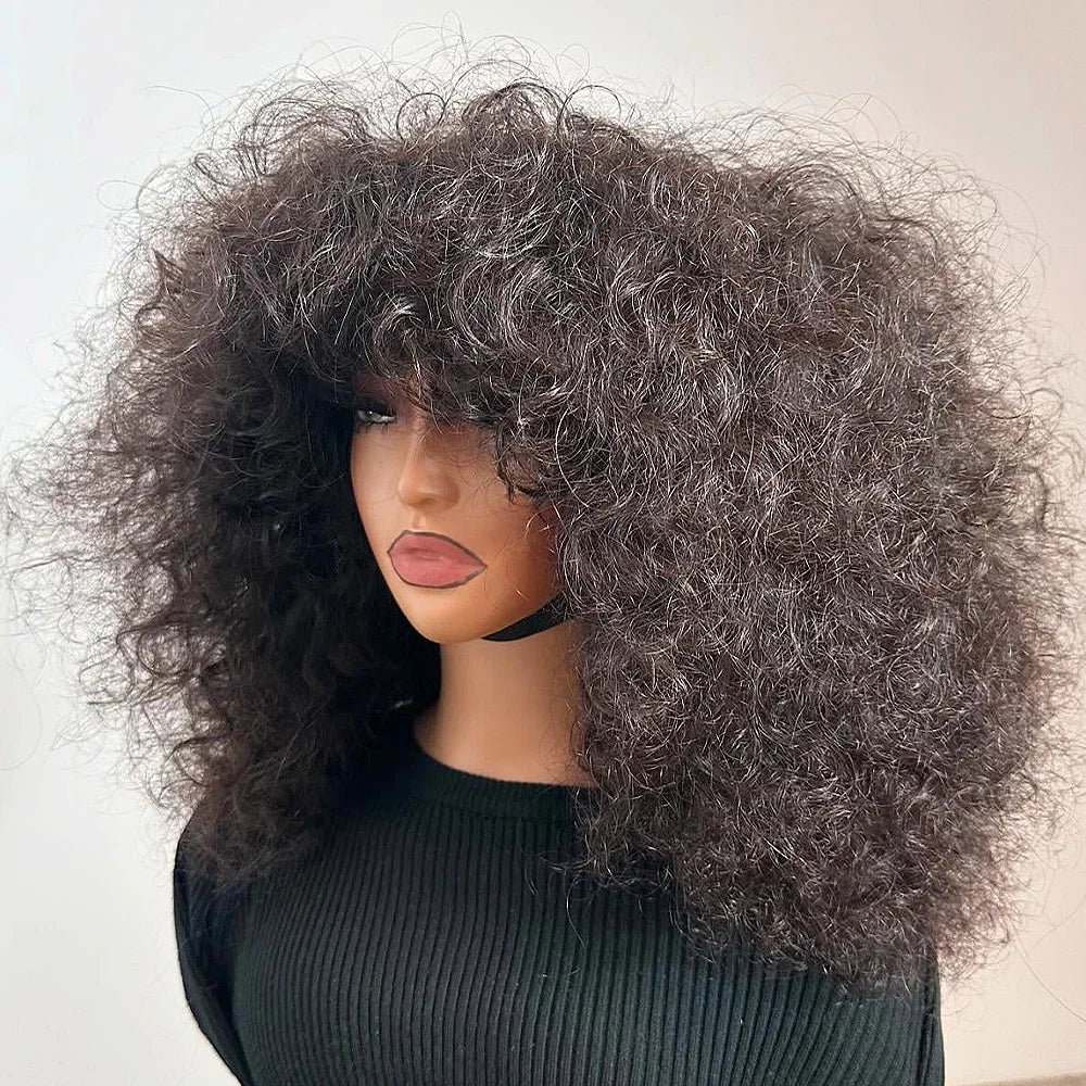 Soft Natural Black Kinky Curly 13x4*1 Lace Front Hair Wig Long 26 Inch 180density For Women With Baby Hair Preplucked synthetic