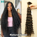 4 27 Braiding Hair Bulk Human Hair For Braiding Color 4 30 Deep Curly Human Hair For Boho Braids Double Drawn Bundles No Weft