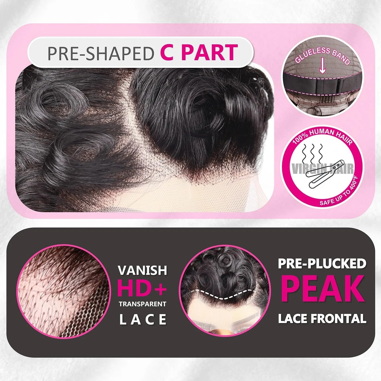 Brazilian Remy Deep Wave Pixie Cut Wig 13x4 Lace Front Pre Plucked Hairline Wavy Style 100 Human Hair For Black Women Daily Wear