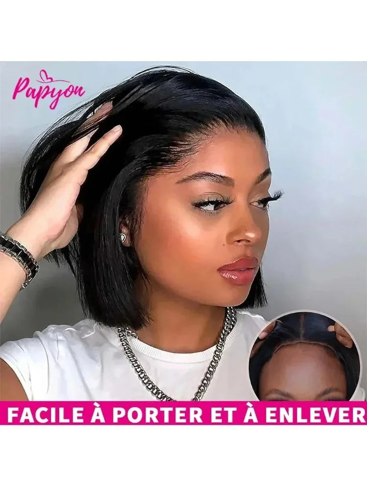 2026 New  Lace Front Bone Straight Wigs Cheap Short Bob Wig