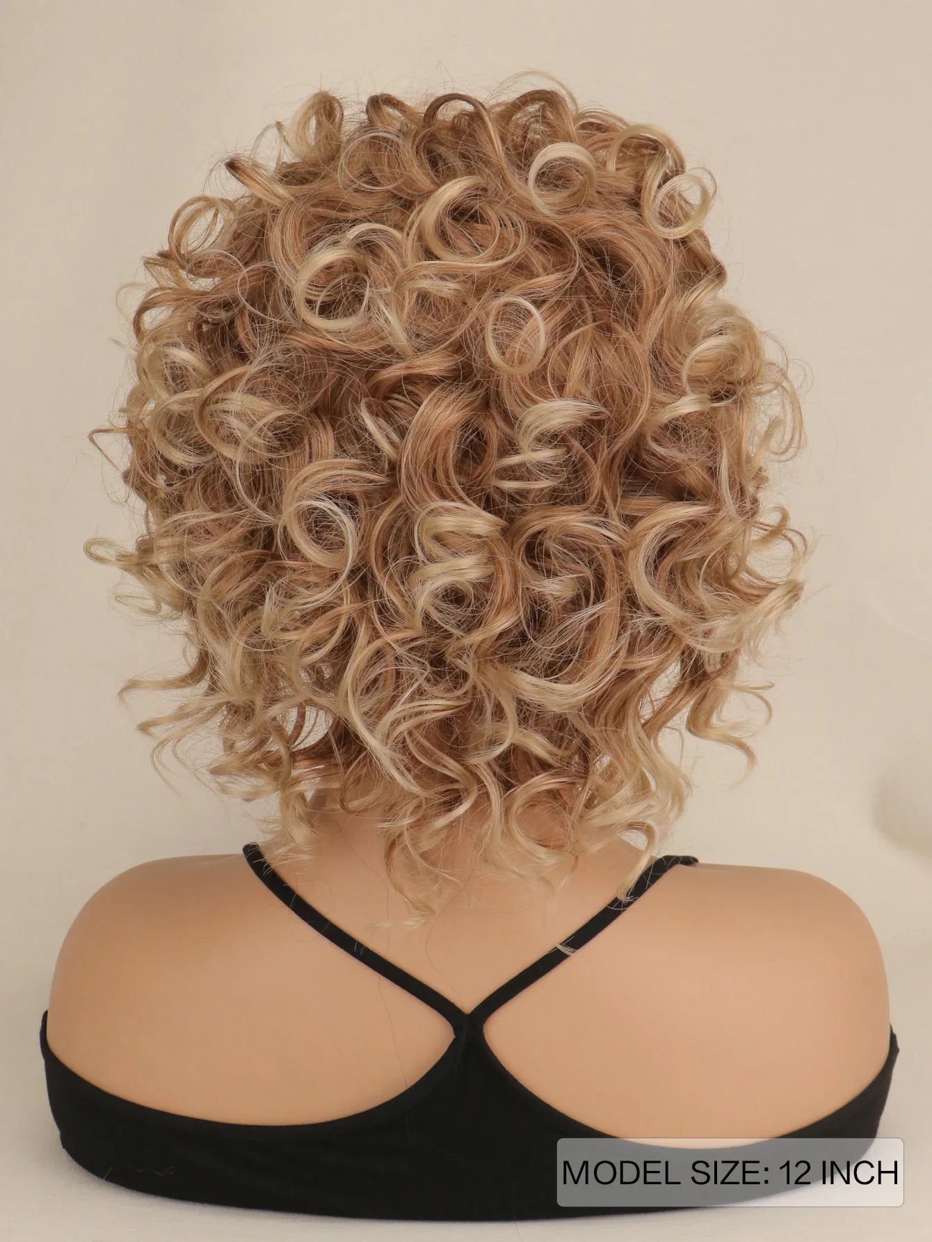 Short Curly Blonde Wigs for Women Bleach Blonde Wavy Wig with Synthetic Hair Golden Curly Natural Wig for Cosplay Halloween Dail