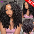 100% Human Hair Wig 400 Density Burmese Curly Human Hair Wig 13x6 HD Lace Frontal Human Hair Brazilian Deep Wave For Black Women