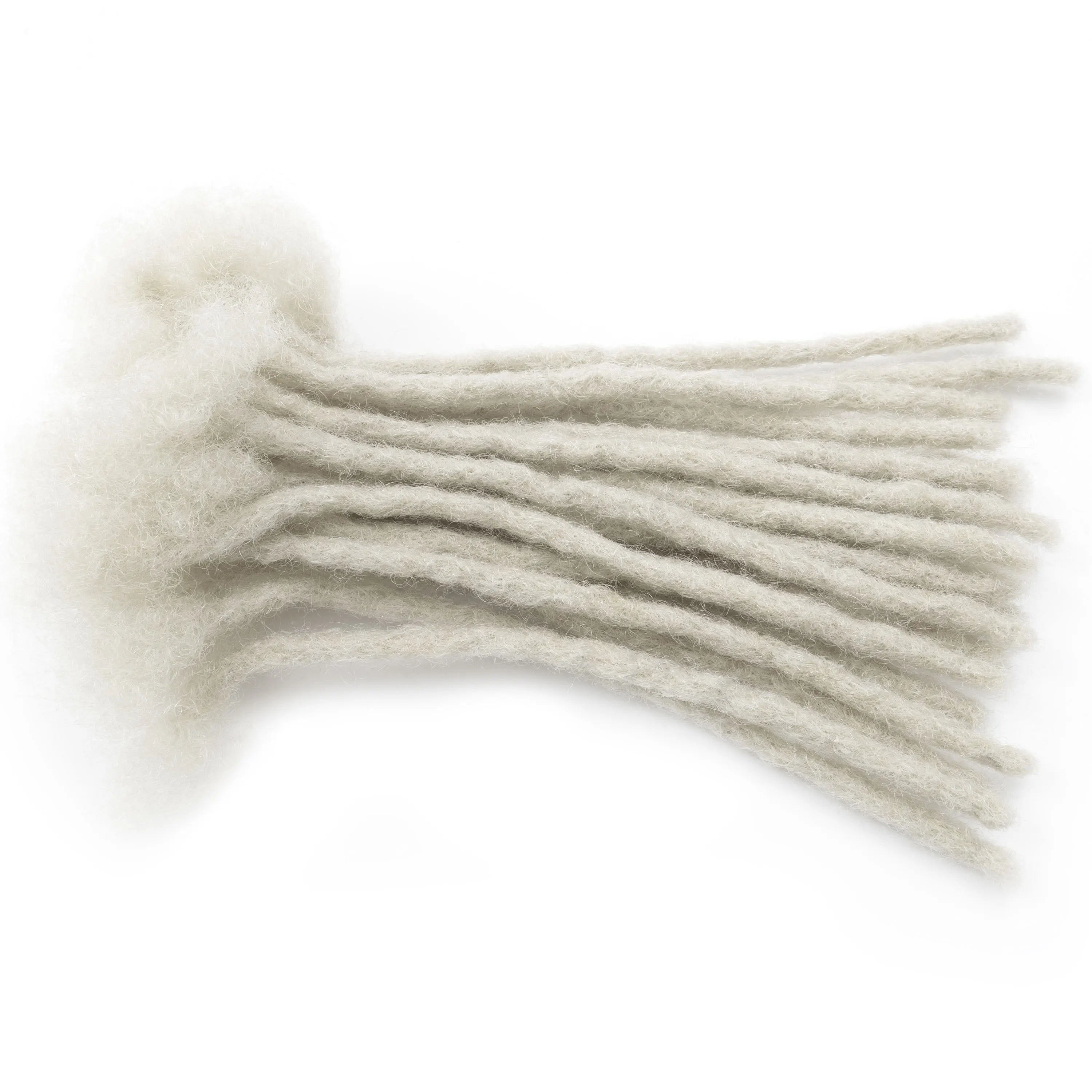 20strands/pack #Light Grey Whosale Human Hair Locs Extensions Dreadlocks Extensions Full Handmade Human Hair Extensions