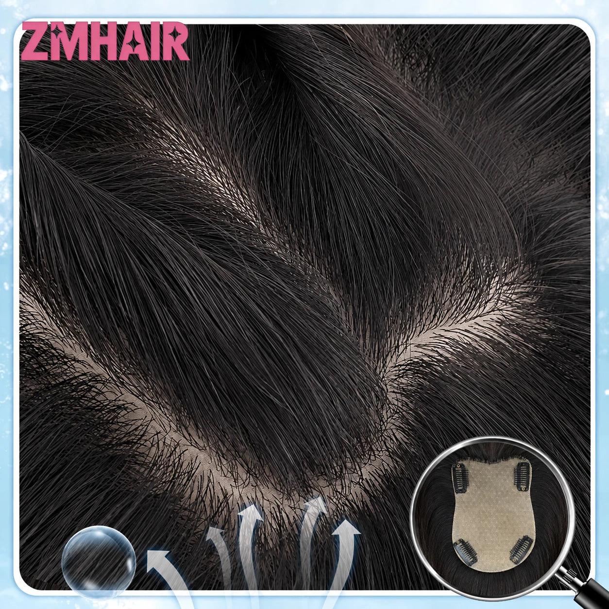 Silk Base Full Lace Wig with PU Front Real Remy Human Hair Wig for Women Natural Black Silk Top Glueless Wig Summer Breathable