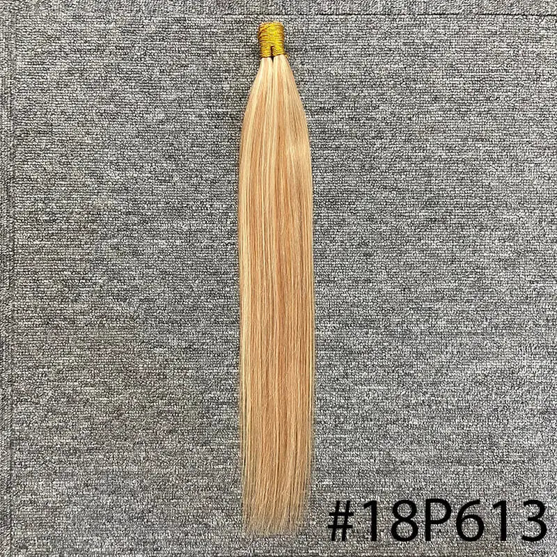 Straight Flat Tip Hair Extension High Quality Real Remy Human Hair Keratina Fusion Human Hair for Women Extensions 12-24Inch