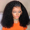 13x4 Pre Cut Lace Deep Wave Bob Lace Wigs For Women Water Curly 7x5 Glueless Wigs 8 Inch Ready To Go Human Hair Wigs Wear And Go