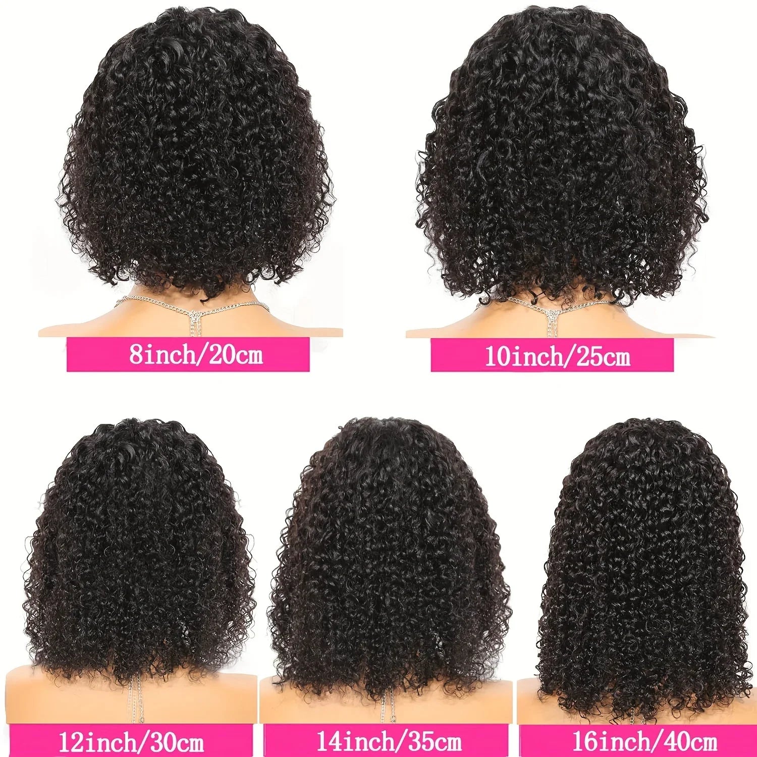 Peruvian Hair Kinky Curly 13X4 Lace Front Short Bob Wig 100% Human Hair Wig For Women 4x4 Lace Closure bob Virgin hair Curl Wig