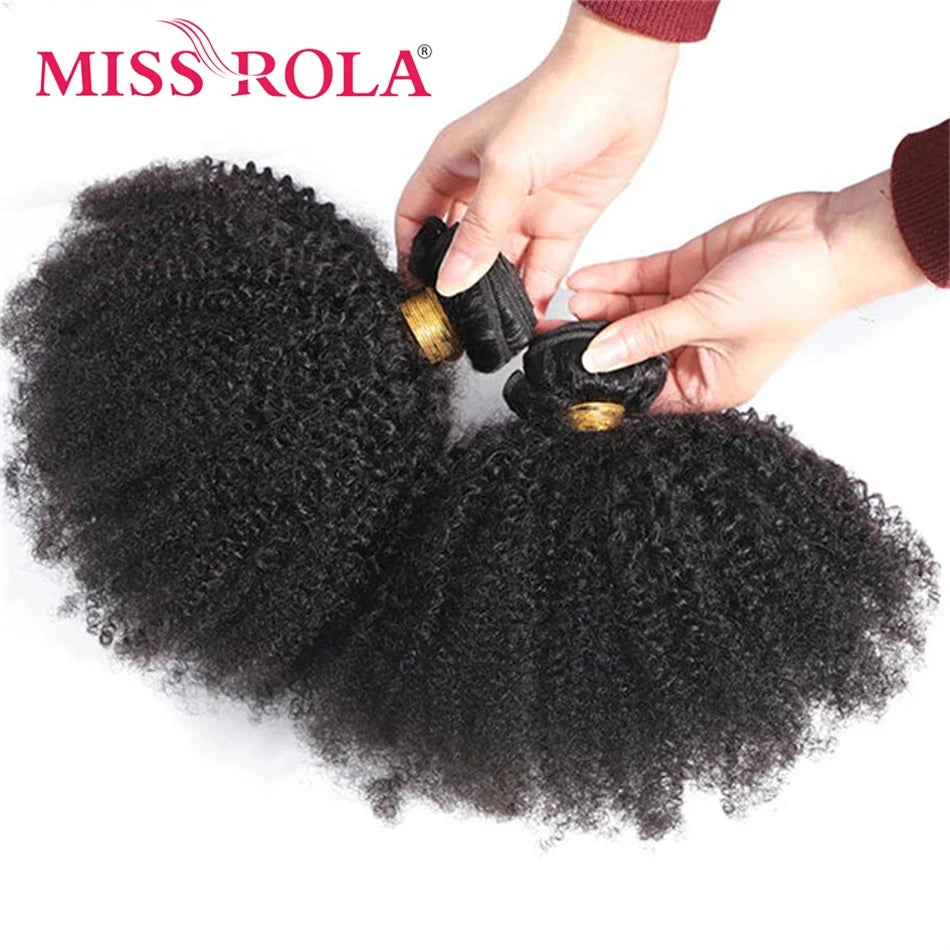 Afro Kinky Human Hair Weave Bundles – Peruvian Remy Double Weft