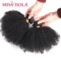 Afro Kinky Human Hair Weave Bundles – Peruvian Remy Double Weft