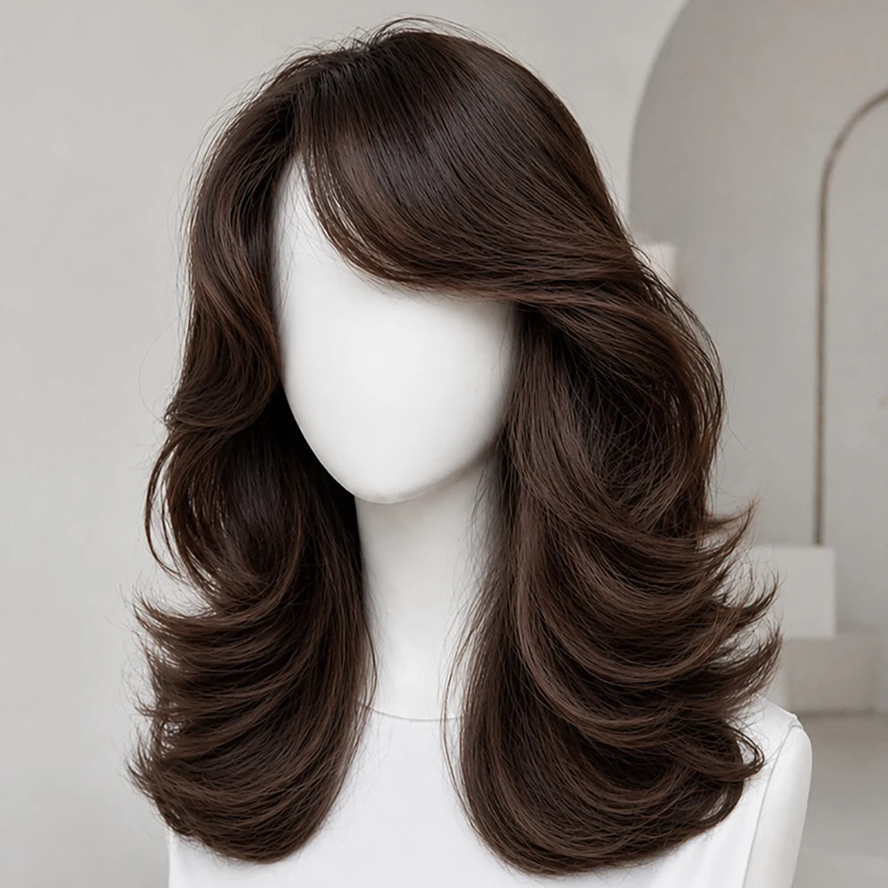 24' Wavy Real Original 100% Human Hair Wig 15x15cm Silk Base PU Frontal Natural Hairline Look Women's Realistic Scalp Wig