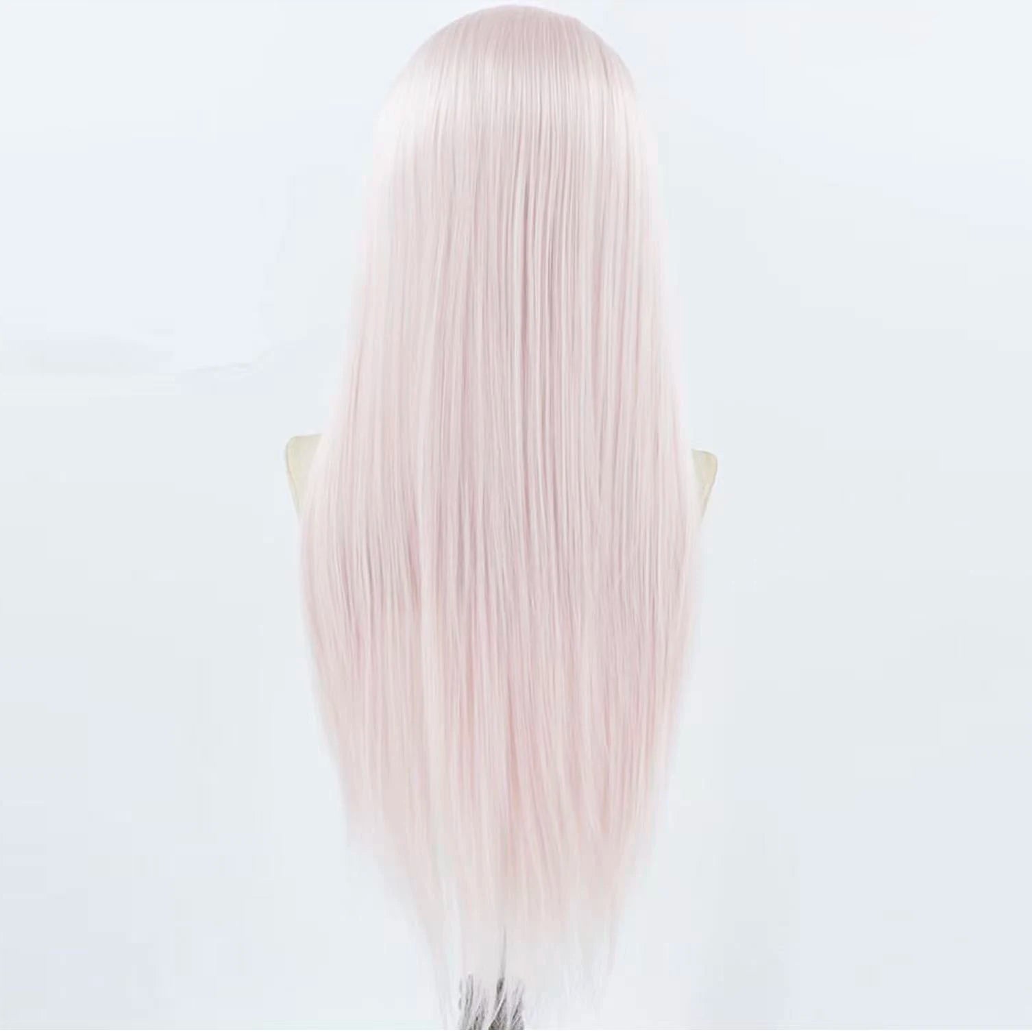 Light Pink Lace Front Wig for Women Long Silky Straight & Body Wave Synthetic Hair Heat Resistant Natural Hairline Daily Cosplay
