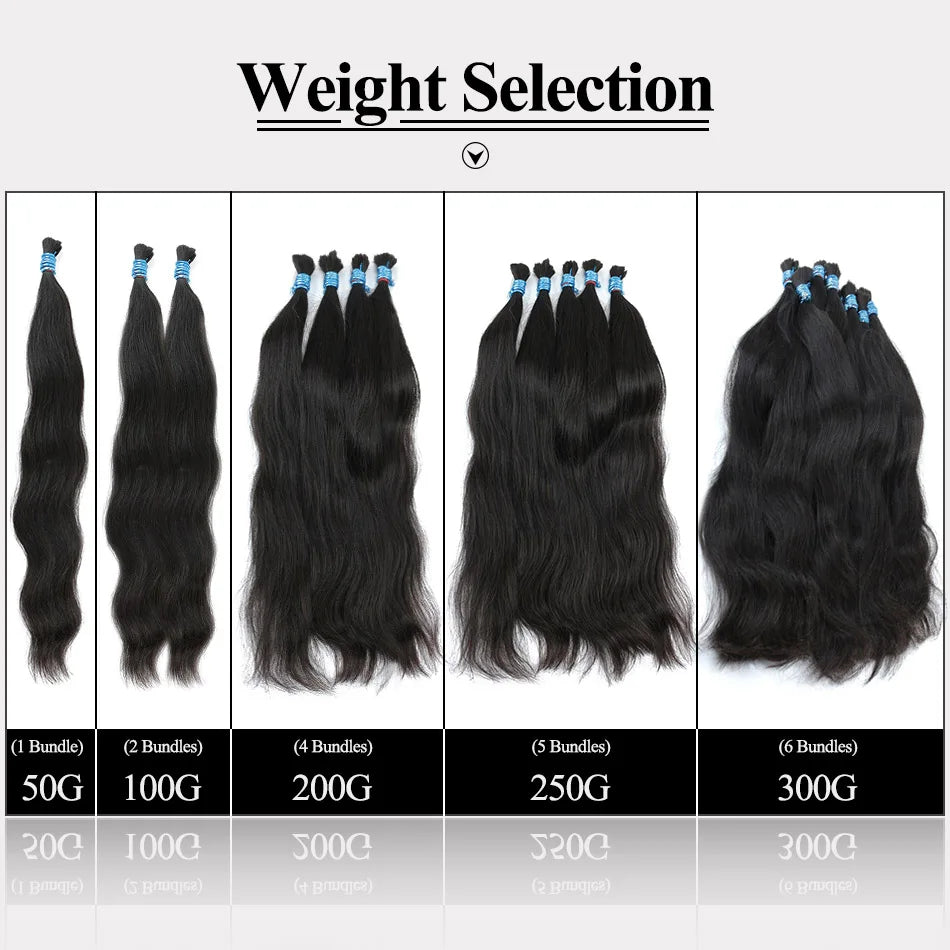 Virgin Human Hair Bulk Braiding Good Quality 100% Real Natural Human Hair Braids Unprocessed No Weft Hair Bundles For Salon