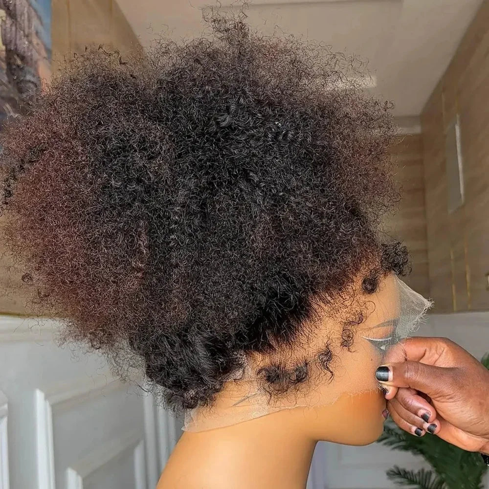 PrePlucked Lace Front Wigs Glueless High density 26inch Kinky Curly Synthetic Deep Water Wave For Black Women With Baby Hair