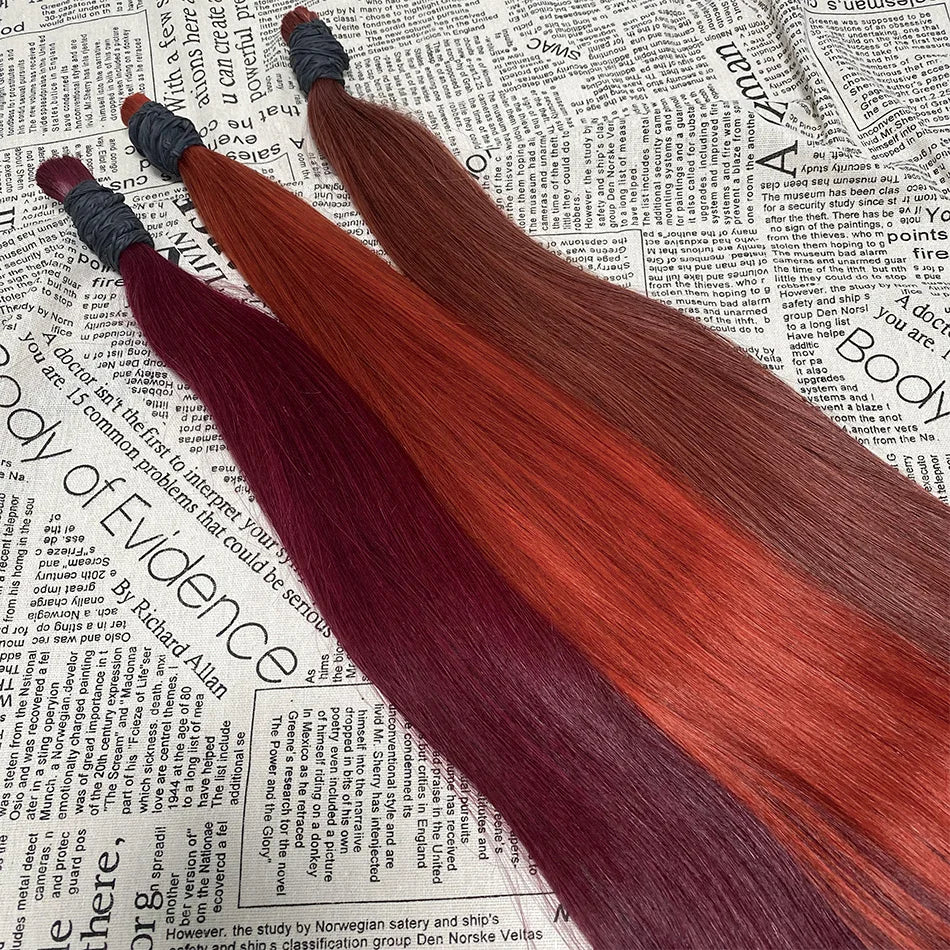 Bulk Human Hair Straight 100% Human Hair Extensions 50g 100g Bulk Human Hair for Braiding Human Made No Weft Remy Hair Bundles