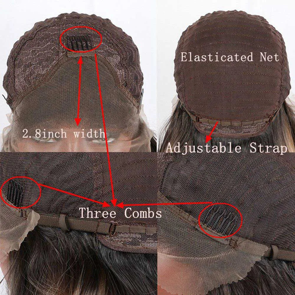 Mixed Purple Synthetic Lace Front Wig For Women Long Straight Purple Wig Side Part Lavender Purple Lace Front Wig Heat Resistant