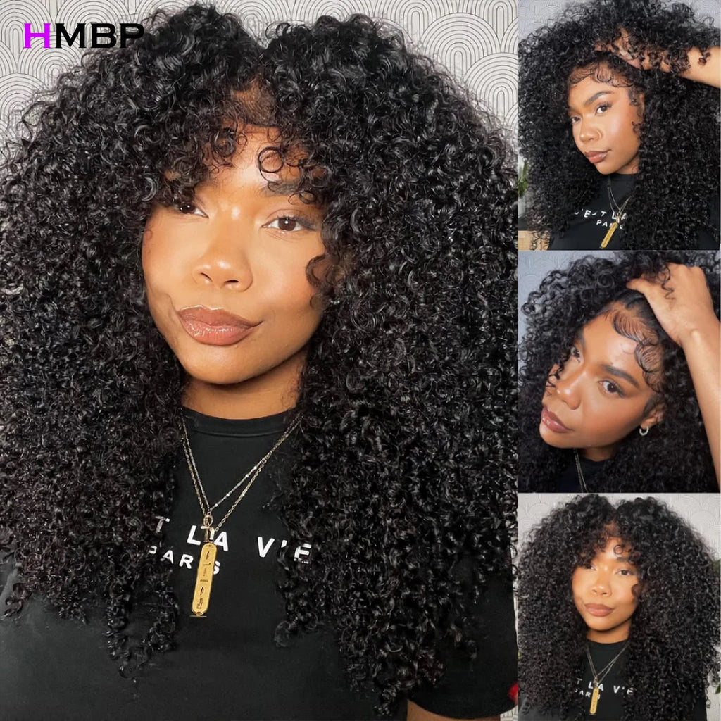 450% Lace Wig Human Hair Pixie Curls 13x6 Hd Lace Frontal Wig 100% Remy Human Hair Full Head High Density Thick Pre Plucked Wigs