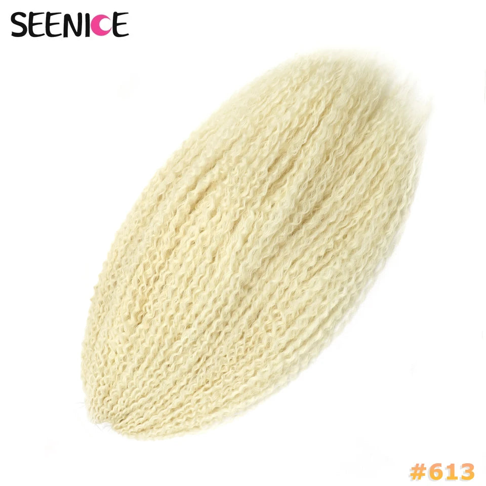 Brazilian Braids Synthetic Crochet Hair Afro Curls Braiding Hair Extensions For Women African Braided Kinky Curly Hair OmbrePink