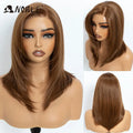 Noble Synthetic Lace Front Wig 13X3 Lace Free Part Pre Plucked Bob Wig 16" Straight Layered Ombre Grey Front Lace Wigs For Women