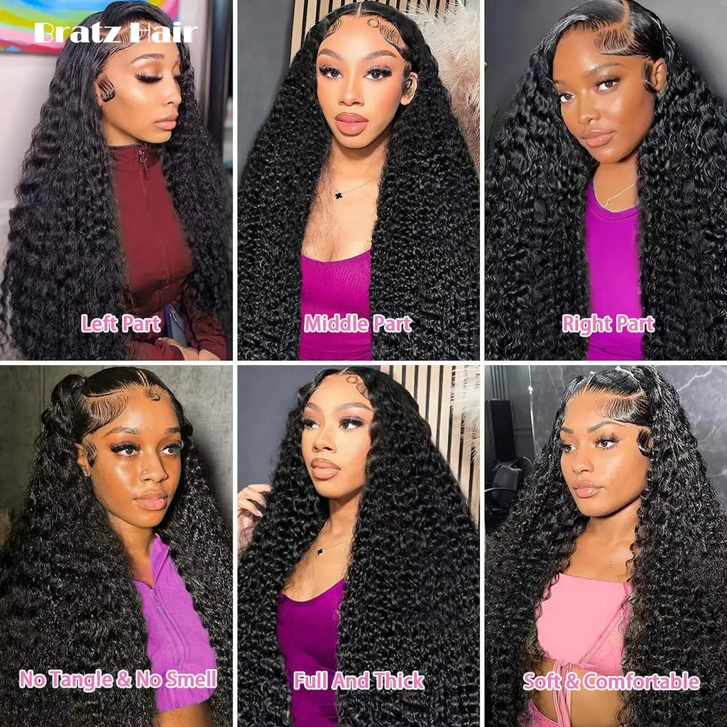 Super Double Drawn 13x4 HD Lace Front Pixie Curly Wig 100% Human Hair Jerry Curls Lace Frontal Wigs Ready to Wear Glueless Wigs